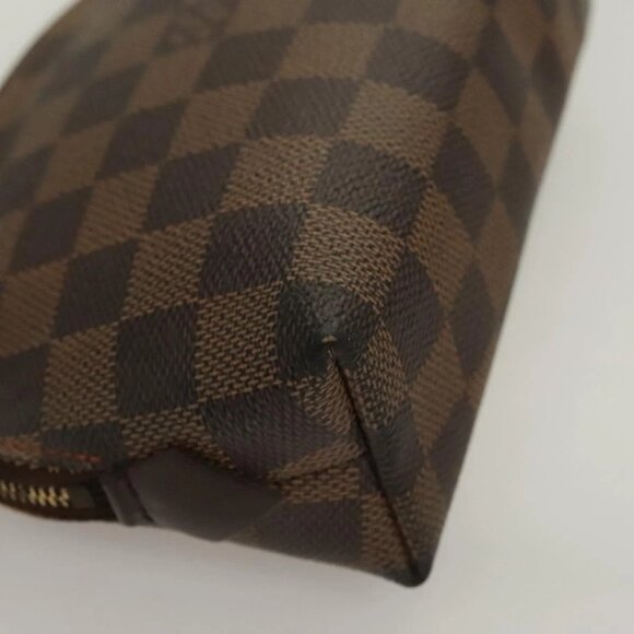 LOUIS VUITTON Damier Ebene Pochette Cosmetic PM Pouch N47516 LV Auth BA3094 - Picture 10 of 16